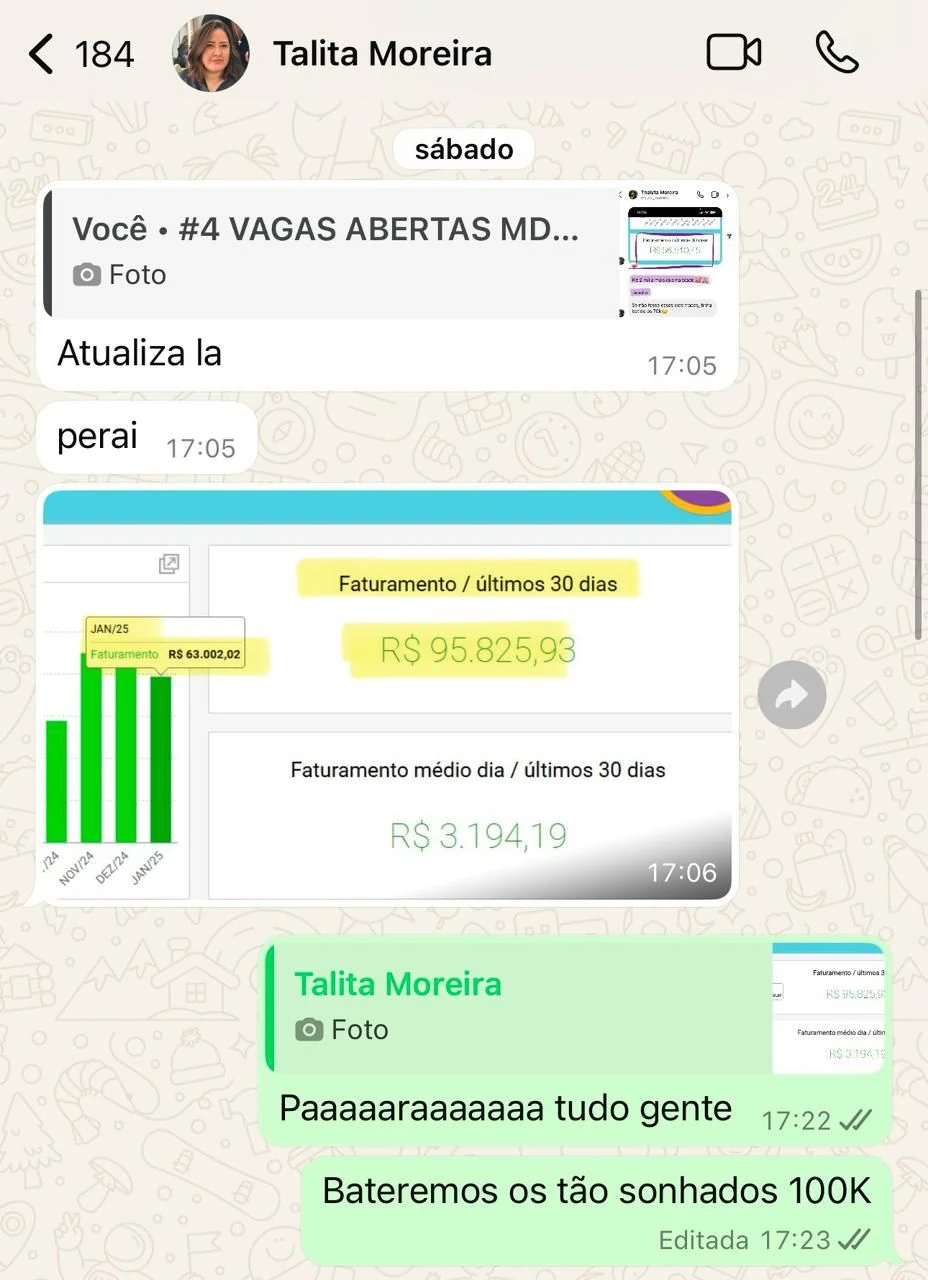 Print do depoimento de @thalytastamp